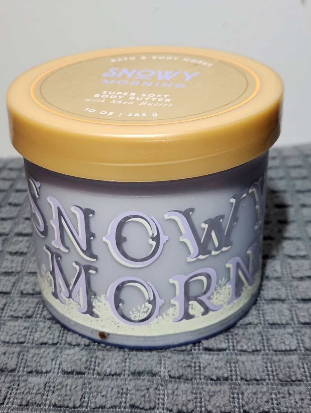 Bath & Body Works Snowy Morning Body Butter - Lavender & Gold Lid